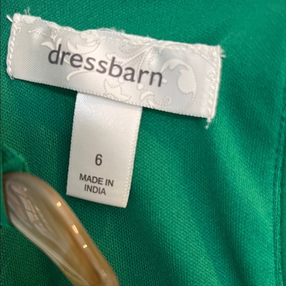 dressbarn Green Midi Dress with Gold Accents - Picture 2 of 4